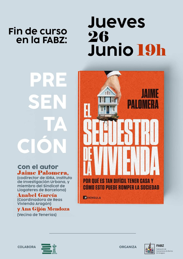 Jaime Palomera presenta 'El secuestro de la vivienda'